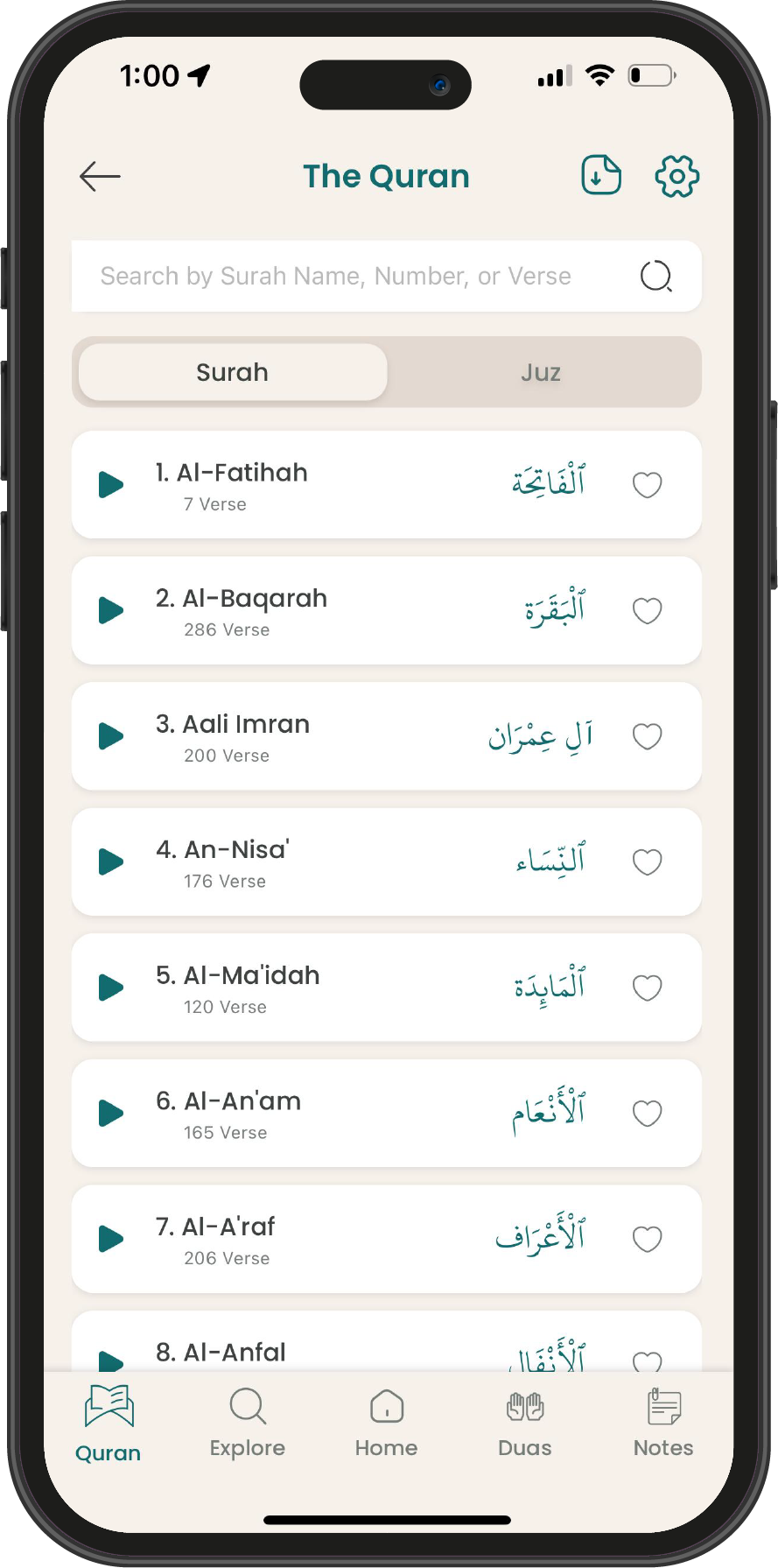 Quran List
